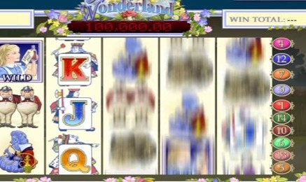 Screenshot of Adventures in Wonderland Online Slot Machine
