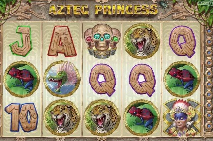 Screenshot of Aztec Princess Online Slot Machine