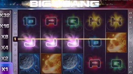 Screenshot of Big Bang Online Slot Machine