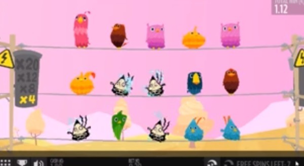 Screenshot of Birds on a Wire Online Slot Machine