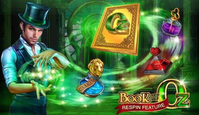 Screenshot of Book of Oz Online Slot Machine