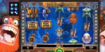 Screenshot of Boom Brothers Online Slot Machine