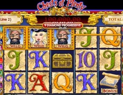 Screenshot of Chests of Plenty Online Slot Machine
