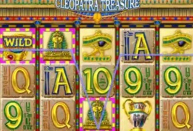 Screenshot of Cleopatra Treasure Online Slot Machine