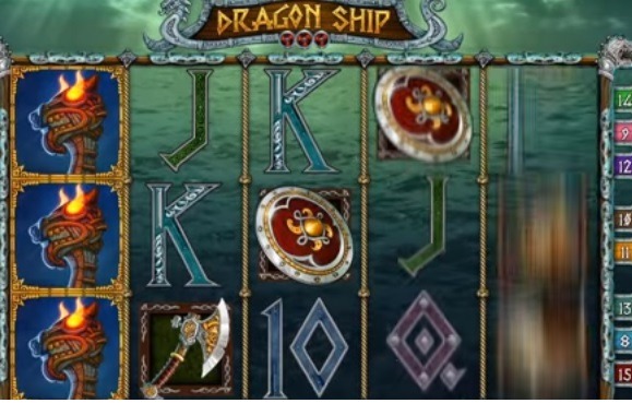 Screenshot of Dragon Ship Online Slot Machine