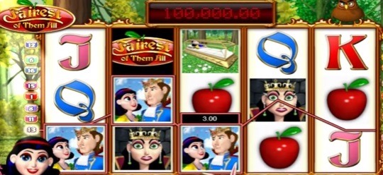 Screenshot of Fairest of Them All Online Slot Machine