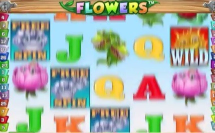 Screenshot of Flores Online Slot Machine