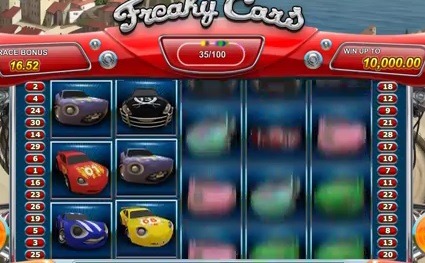 Screenshot of Freaky Cars Online Slot Machine