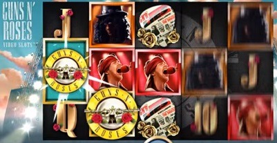 Screenshot of Guns n Roses Online Slot Machine