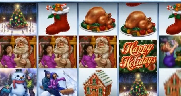Screenshot of Happy Holidays Online Slot Machine