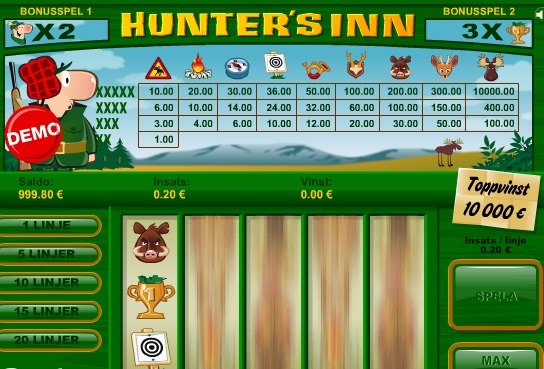 Screenshot of Hunter's Inn Online Slot Machine