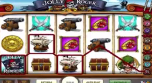 Screenshot of Jolly Roger Online Slot Machine