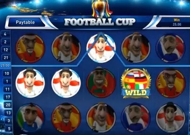 Screenshot of Football Cup Online Slot Machine