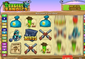 Screenshot of Freaky Bandits Online Slot Machine