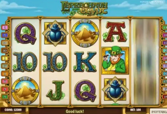 Screenshot of Leprechaun Goes Egypt Online Slot Machine