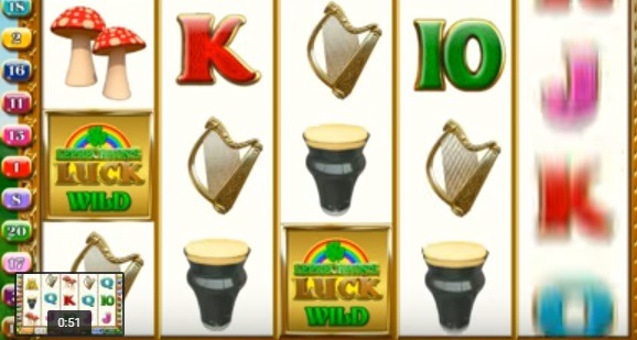 Screenshot of Leprechaun's Luck Online Slot Machine