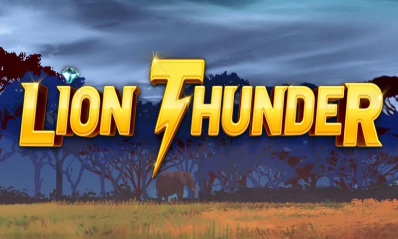 Screenshot of Lion Thunder Online Slot Machine