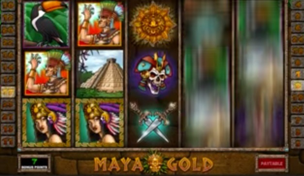 Screenshot of Maya Gold Online Slot Machine