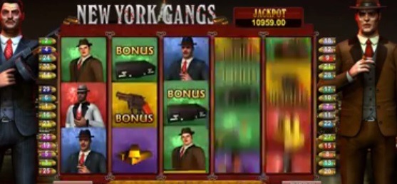 Screenshot of New York Gangs Online Slot Machine