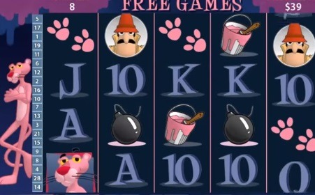 Screenshot of Pink Panther Online Slot Machine