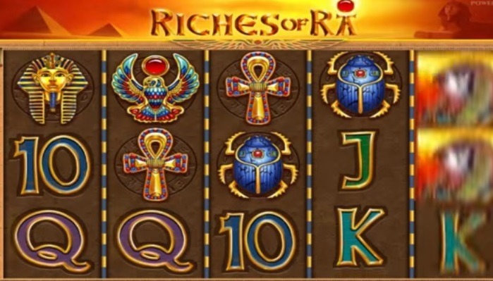 Screenshot of Riches of Ra Online Slot Machine