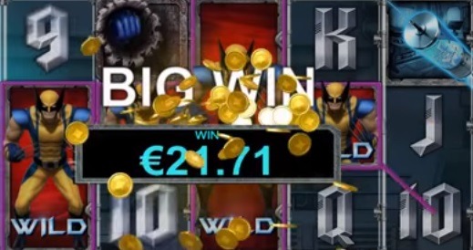 Screenshot of Wolverine Online Slot Machine