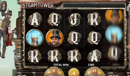 Screenshot of Steam Tower Online Slot Machine