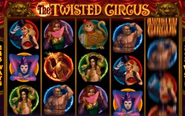 Screenshot of Twisted Circus Online Slot Machine