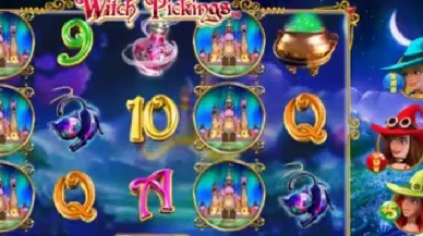 Screenshot of Witch Pickings Online Slot Machine