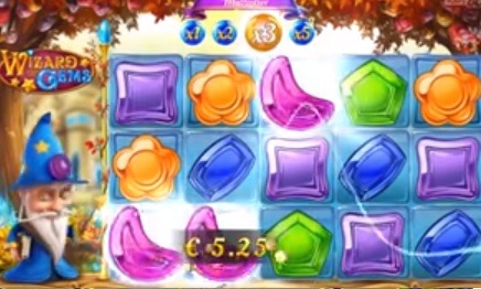 Screenshot of Wizard of Gems Online Slot Machine