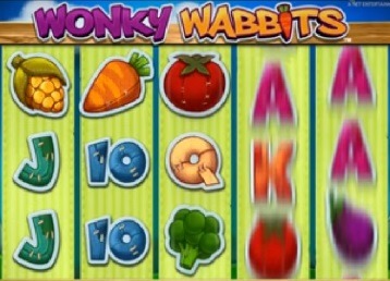 Screenshot of Wonky Wabbits Online Slot Machine