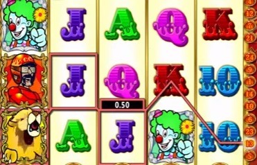 Screenshot of Captain Cannon's Circus Online Slot Machine