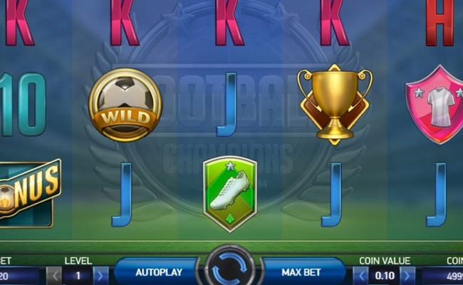 Screenshot of Football Champions Cup Online Slot Machine