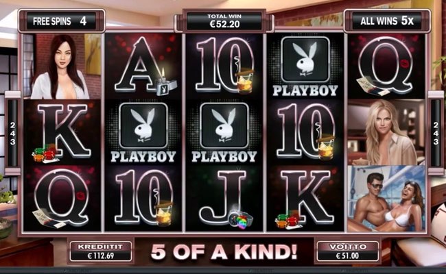 Screenshot of Playboy Online Slot Online Slot Machine